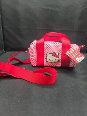 NWT Bioworld Sanrio Hello Kitty polka dot duffle crossbody